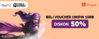 Beli UniPin Voucher Diskon 50% di Shopee!